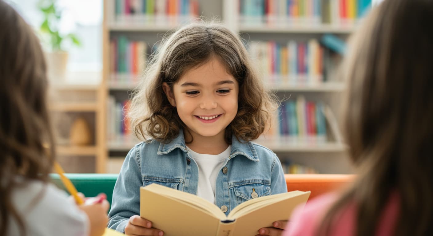 영어 원서를 읽는 학생